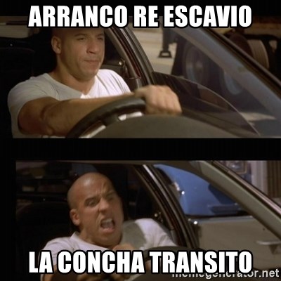 Vin Diesel Car - ARRANCO RE ESCAVIO LA CONCHA TRANSITO