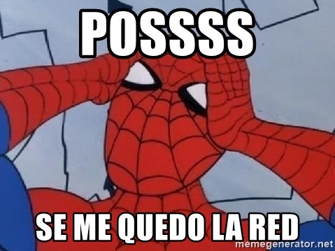 Hungover Spiderman - possss se me quedo la red