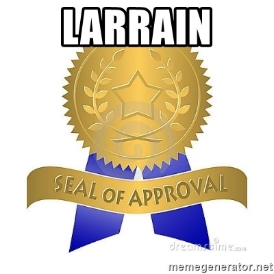official seal of approval - LARRAIN