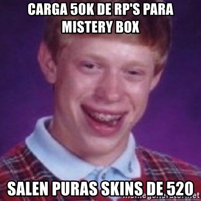 Bad Luck Bryan - carga 50k de rp's para mistery box salen puras skins de 520