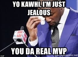 Kevin Durant Crying - Yo Kawhi, I'm just jealous You Da real mvp