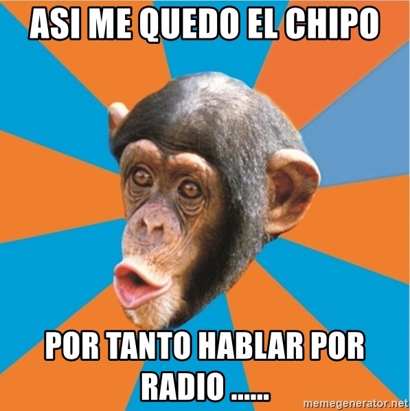 Stupid Monkey - asi me quedo el chipo por tanto hablar por radio ......