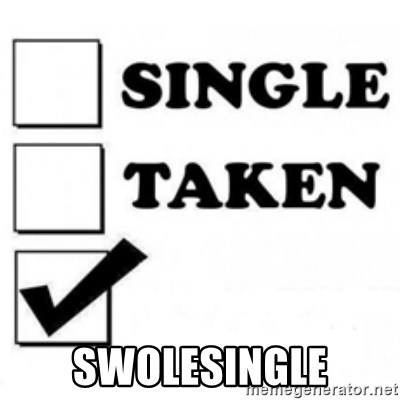 single taken checkbox - swolesingle