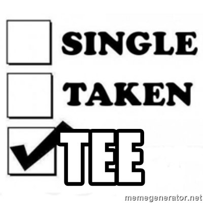 single taken checkbox - tee