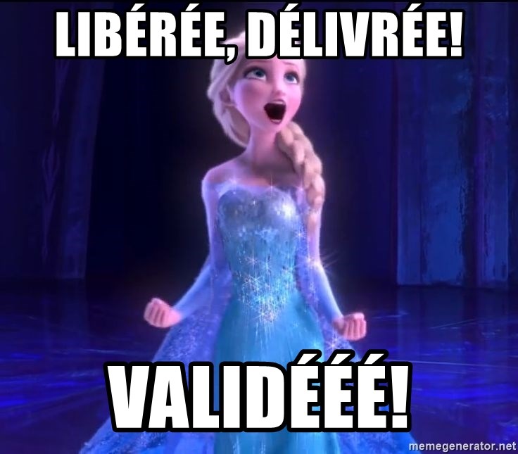 Elsa frozen movie - LIBÉRÉE, DÉLIVRÉE! VALIDÉÉÉ!