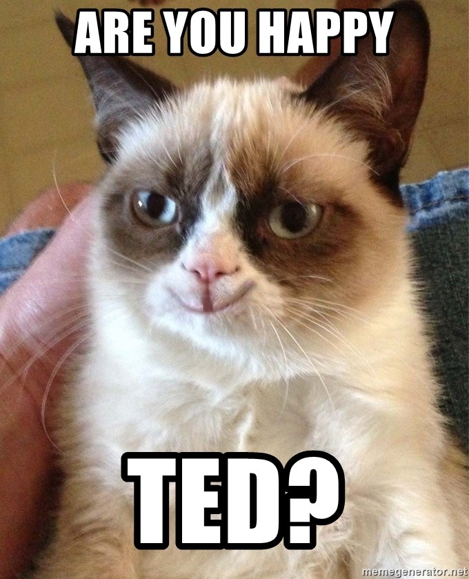 Happy Grumpy Cat 2 - Are you Happy Ted?