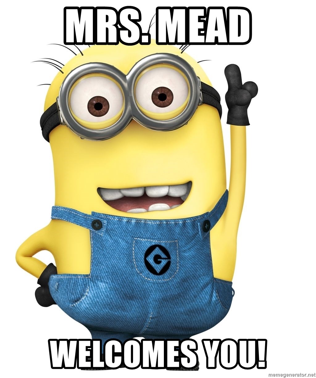 Despicable Me Minion - MRS. MEAD WELCOMES YOU!