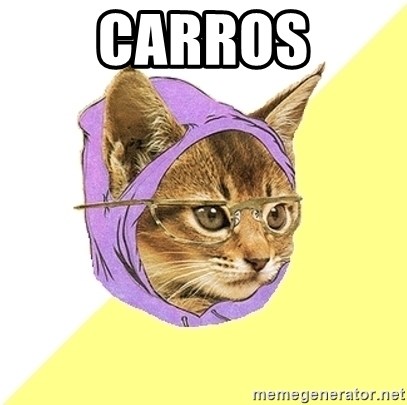 Hipster Kitty - Carros
