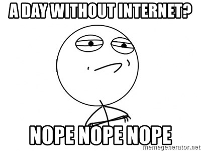 a day without the internet