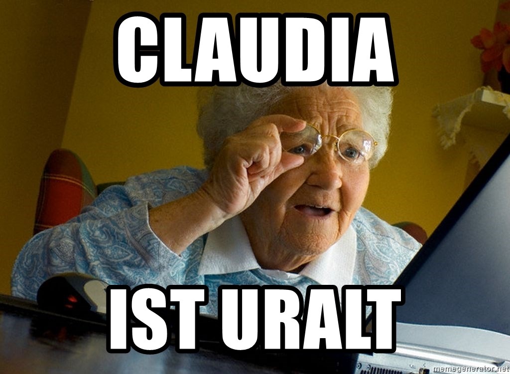 Internet Grandma Surprise - Claudia ist uralt