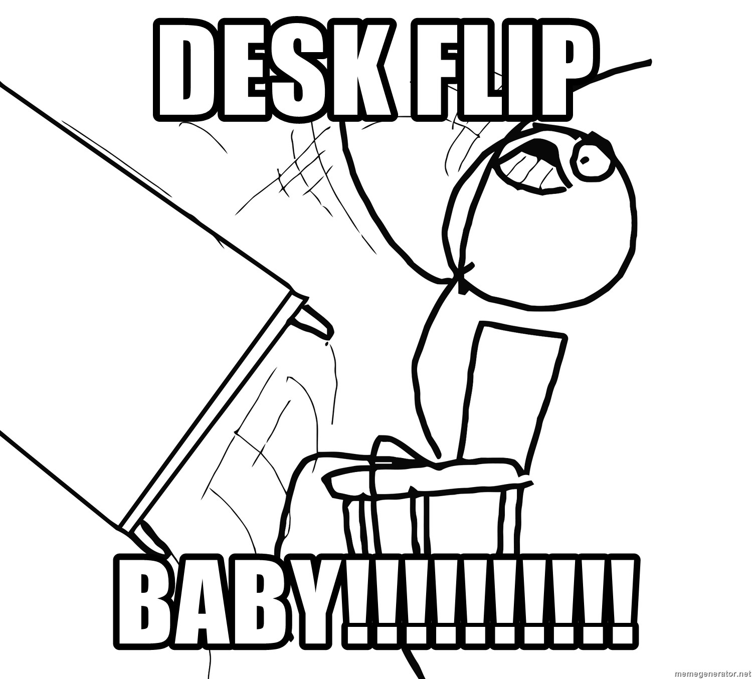 Desk Flip Rage Guy - desk flip baby!!!!!!!!!!