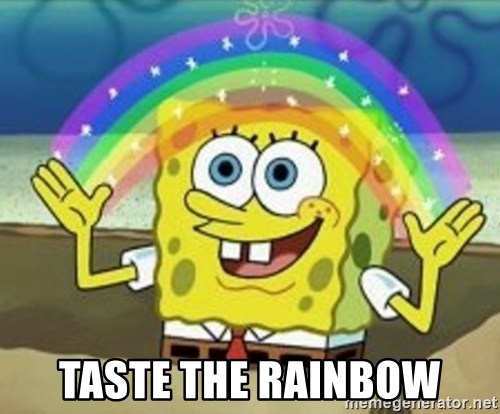 Spongebob - taste the rainbow