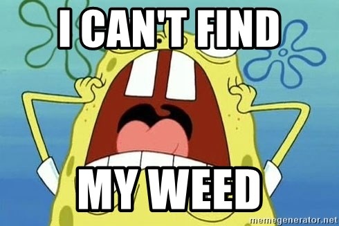 Enraged Spongebob - I CAN'T FIND MY WEED
