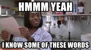hmmm yeah I know some of these words - Good burger | Meme Generator