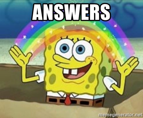 Spongebob - answers
