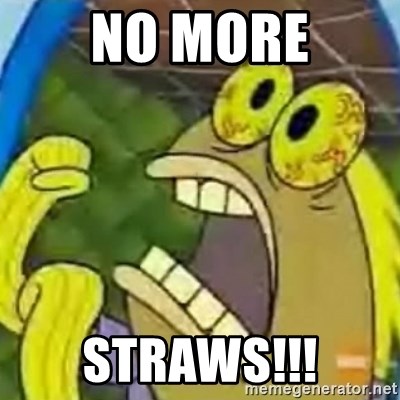 spongebob chocolate guy - No more Straws!!!