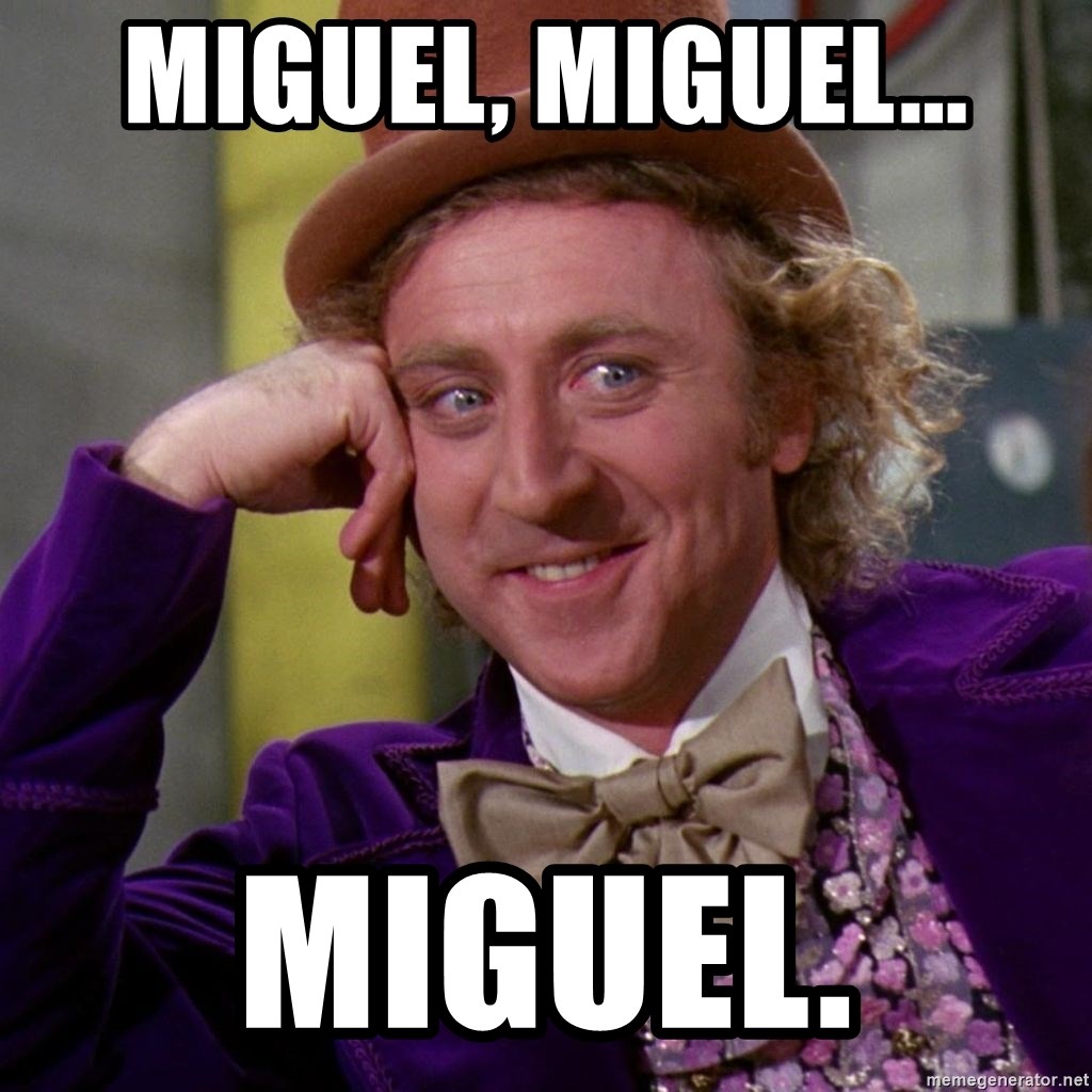 Willy Wonka - Miguel, Miguel... Miguel.