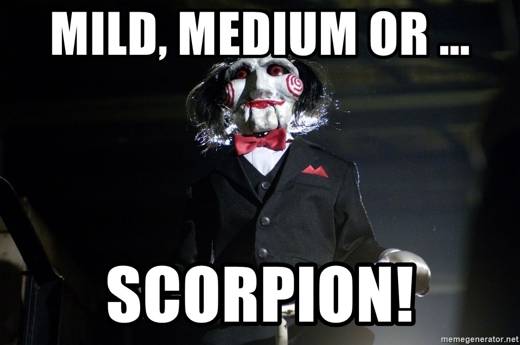 Jigsaw - mild, medium or ... scorpion!