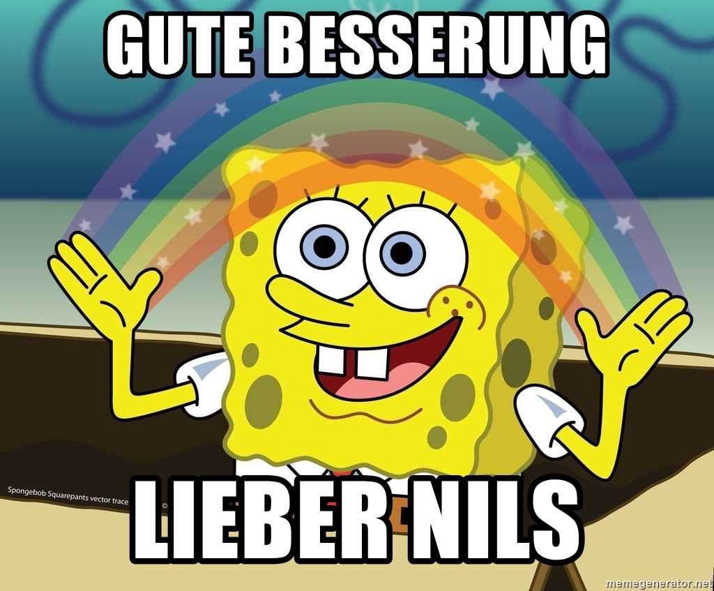 spongebob rainbow - Gute Besserung Lieber Nils
