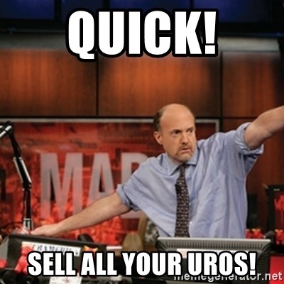 Jim Kramer Mad Money Karma - QUICK!  SELL ALL YOUR UROS!