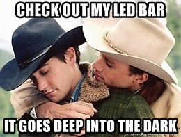 Brokeback Mountain Bike - Check out my LED bar It goes deep into the dark