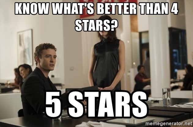 sean parker - Know what's better than 4 stars? 5 stars