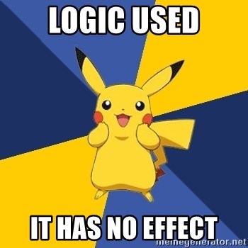 Pokemon Logic  - Logic used it has no effect