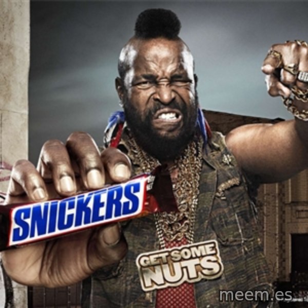 Mr T Snickers meme template
