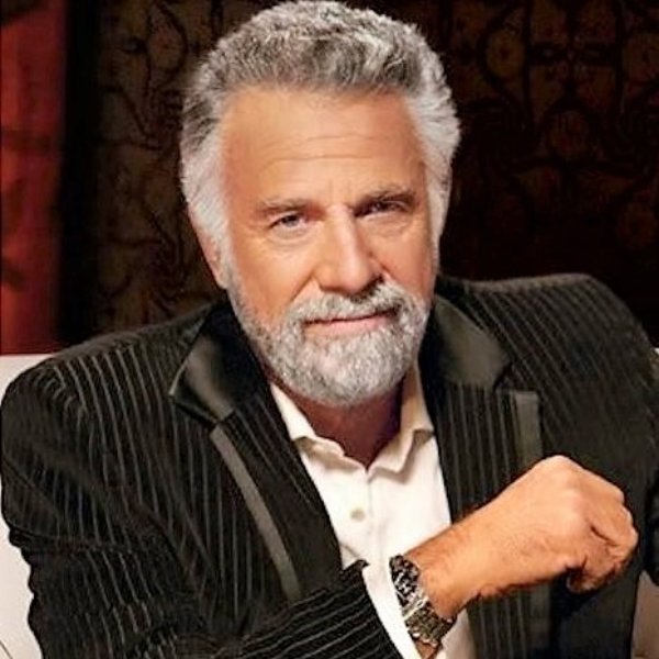 The Most interesting man in the world without the beer meme template