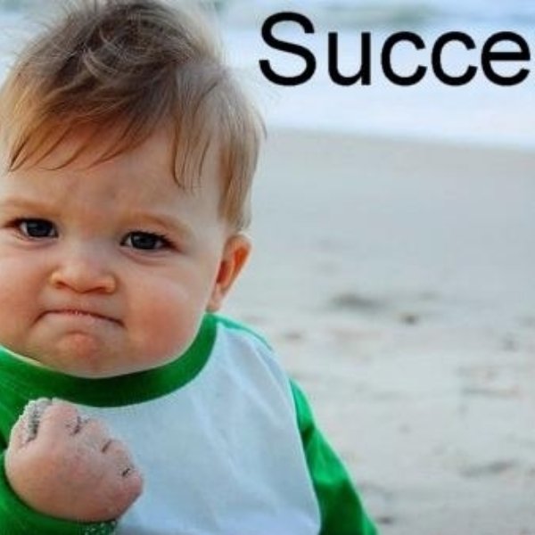success baby meme template