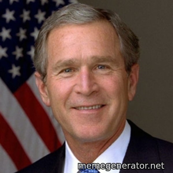 George Bush meme template