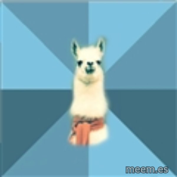 Linguistics Llama meme template