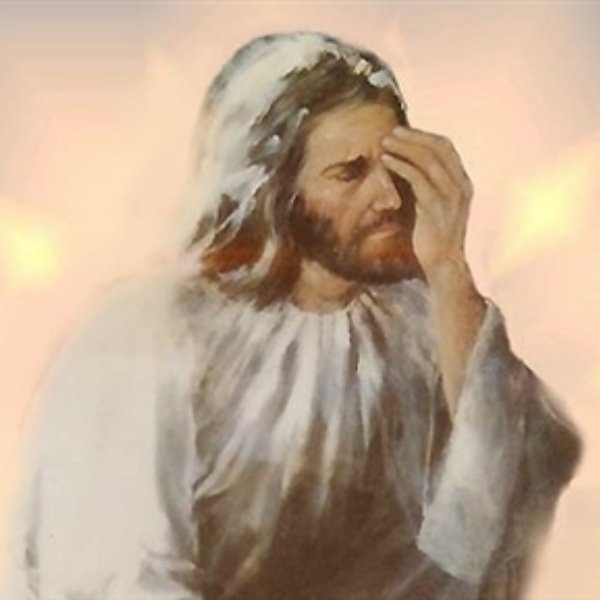 Facepalm Jesus meme template