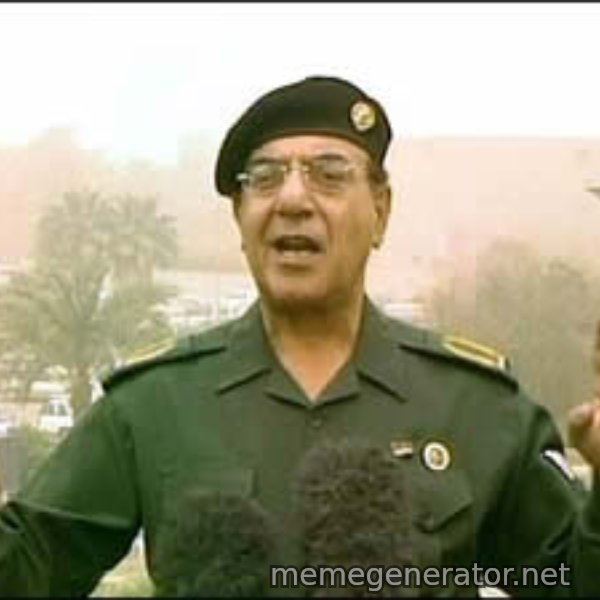 Baghdad Bob meme template