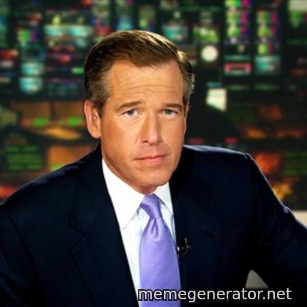 Brian WIlliams NBC News meme template