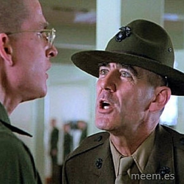 Full Metal Jacket Sgt meme template