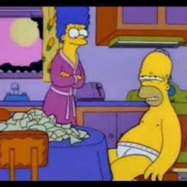Homero Simpson creo que estoy ciego meme template