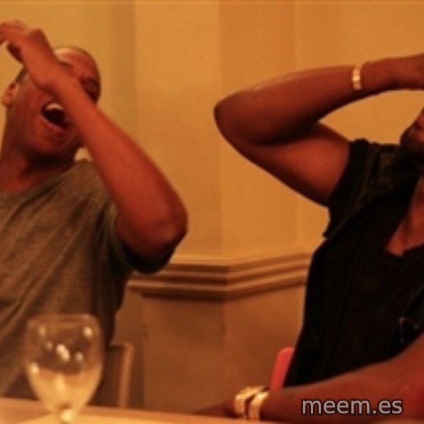 Jay-Z & Kanye Laughing meme template