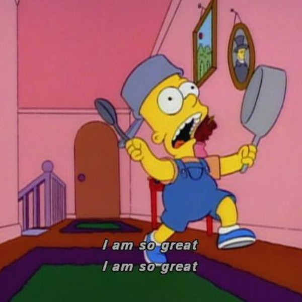 Bart Simpson attention meme template