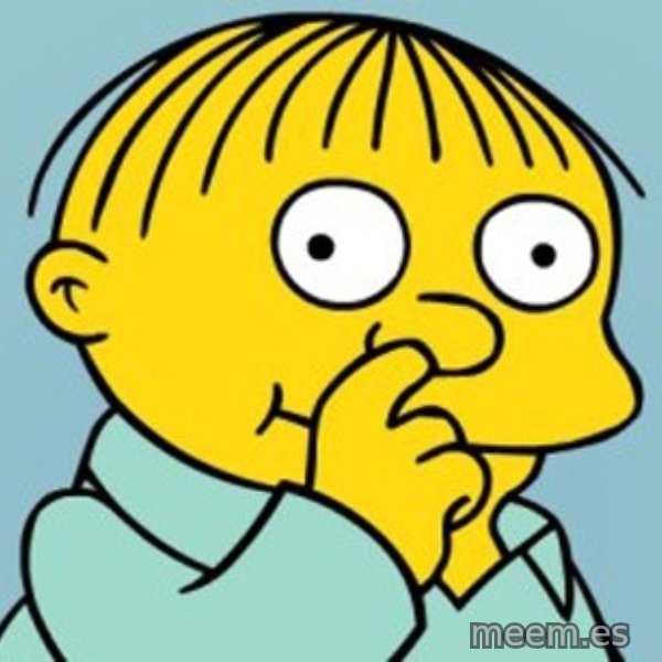 Ralph Wiggum Picking Nose Landscape meme template