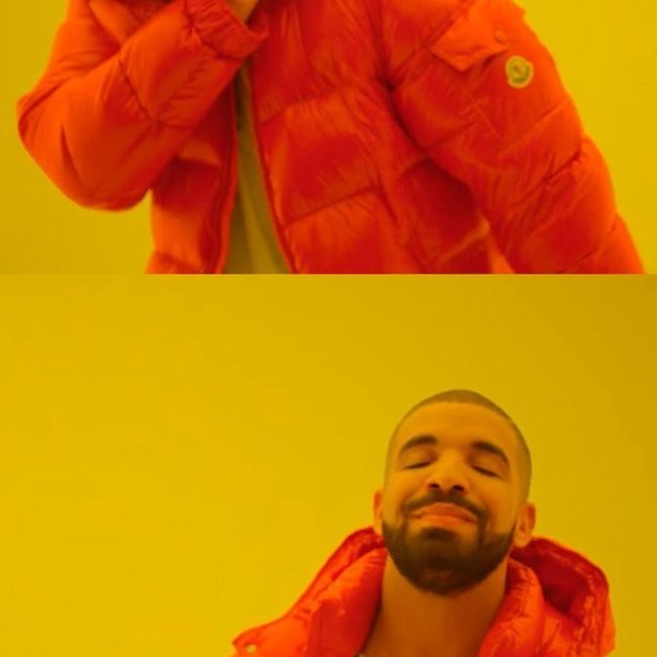 Drake No and Yes meme template