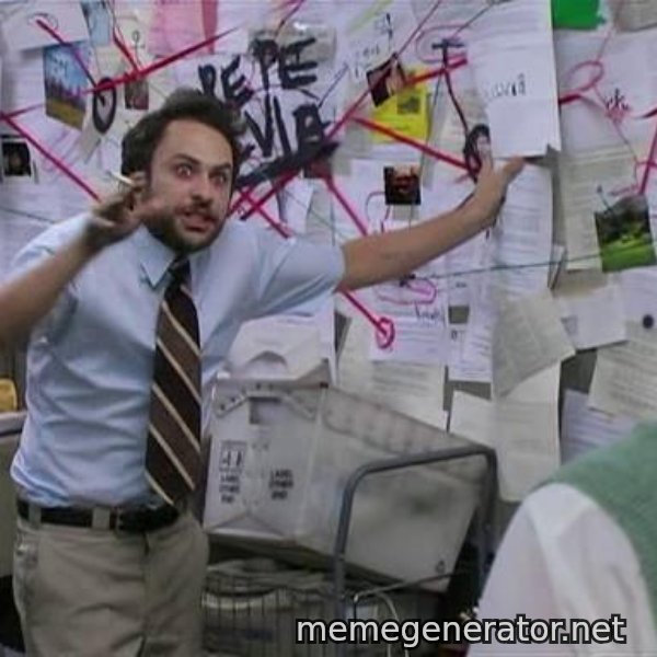 Charlie Day Conspiracy meme template
