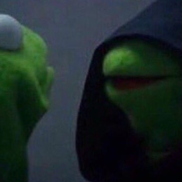Evil kermit meme template