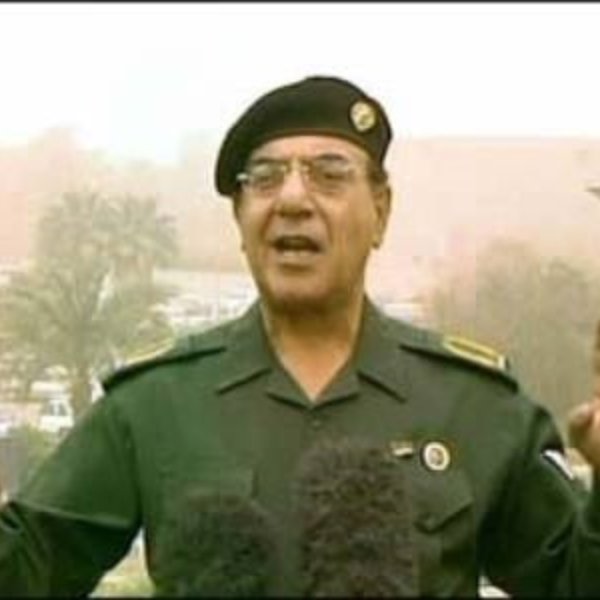 Iraqi Information Minister meme template