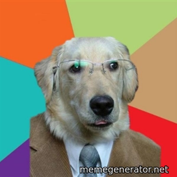 Business Dog meme template