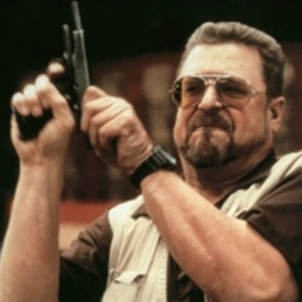 Walter Sobchak with gun meme template