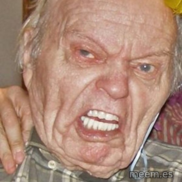 Grumpy Grandpa meme template