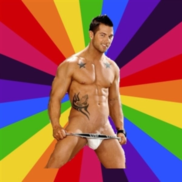 Gay pornstar logic meme template