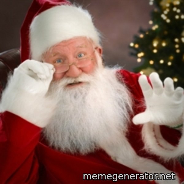 Santa claus meme template