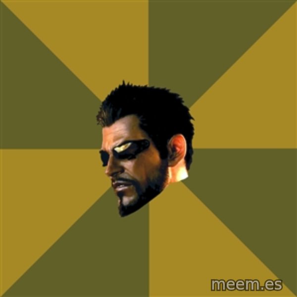 Adam Jensen meme template